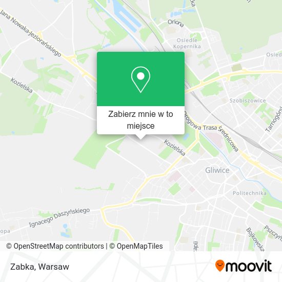 Mapa Zabka