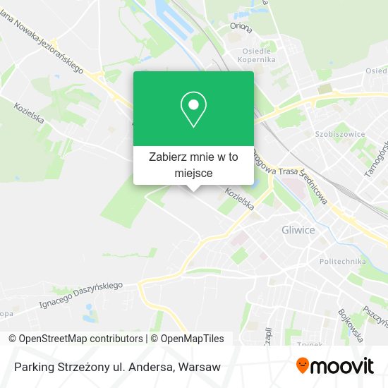 Mapa Parking Strzeżony ul. Andersa