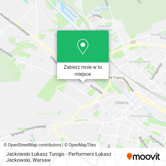 Mapa Jackowski Łukasz Tunigo - Performers Łukasz Jackowski