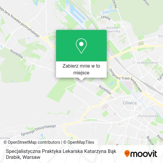 Mapa Specjalistyczna Praktyka Lekarska Katarzyna Bąk Drabik