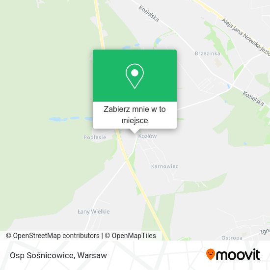 Mapa Osp Sośnicowice