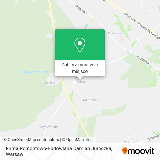 Mapa Firma Remontowo-Budowlana Damian Jureczka