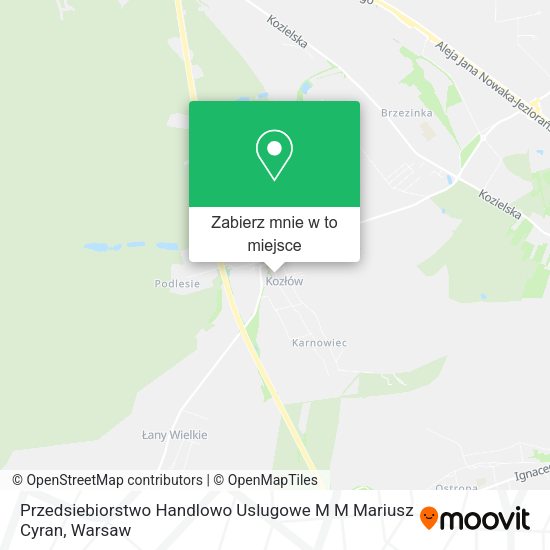 Mapa Przedsiebiorstwo Handlowo Uslugowe M M Mariusz Cyran