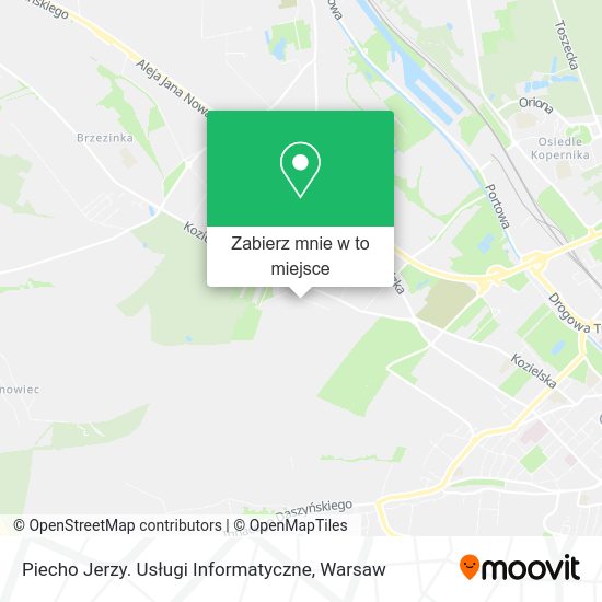 Mapa Piecho Jerzy. Usługi Informatyczne