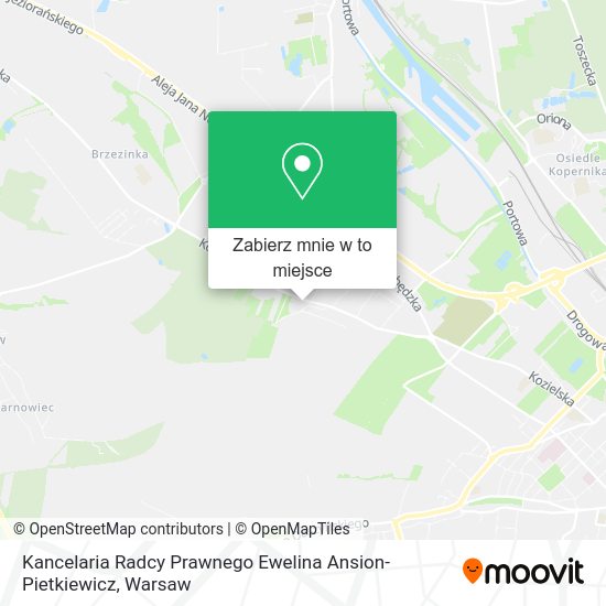 Mapa Kancelaria Radcy Prawnego Ewelina Ansion-Pietkiewicz