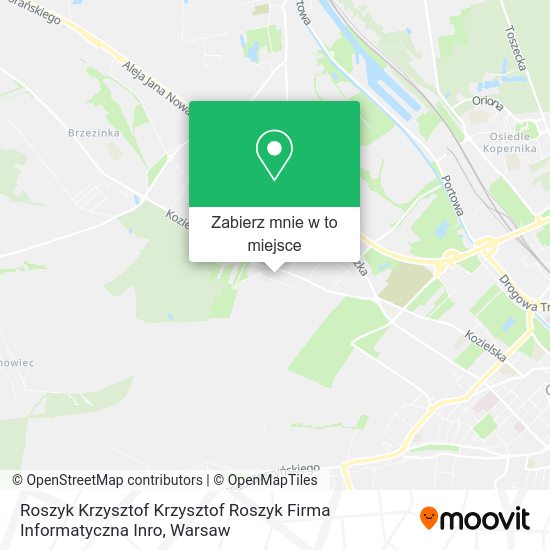 Mapa Roszyk Krzysztof Krzysztof Roszyk Firma Informatyczna Inro