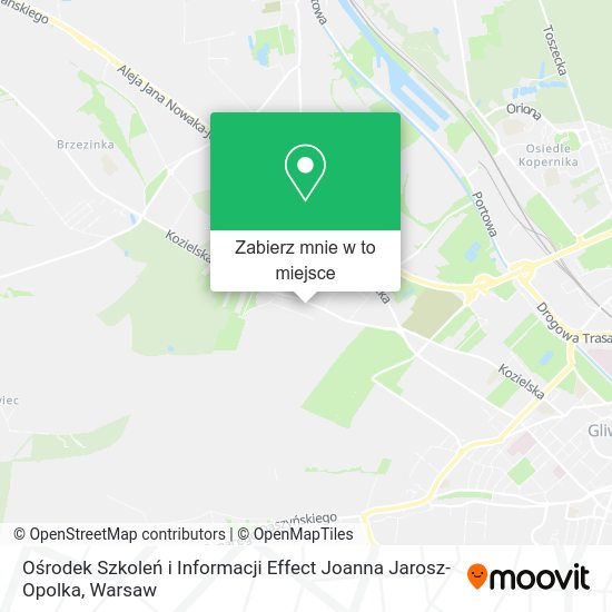 Mapa Ośrodek Szkoleń i Informacji Effect Joanna Jarosz-Opolka