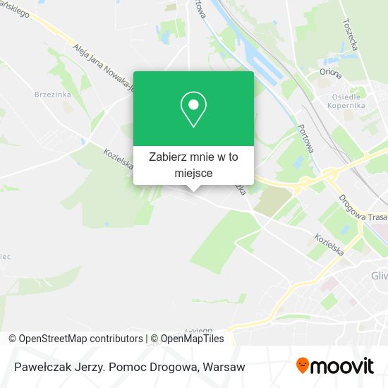 Mapa Pawełczak Jerzy. Pomoc Drogowa