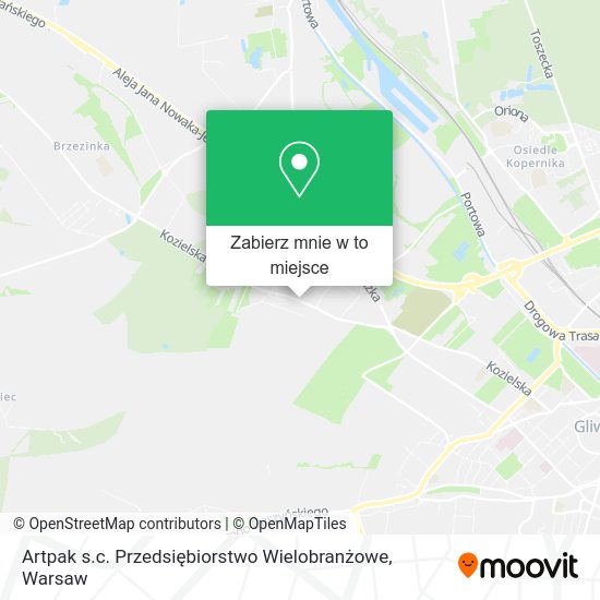 Mapa Artpak s.c. Przedsiębiorstwo Wielobranżowe