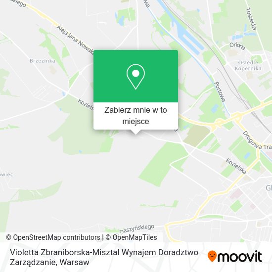 Mapa Violetta Zbraniborska-Misztal Wynajem Doradztwo Zarządzanie