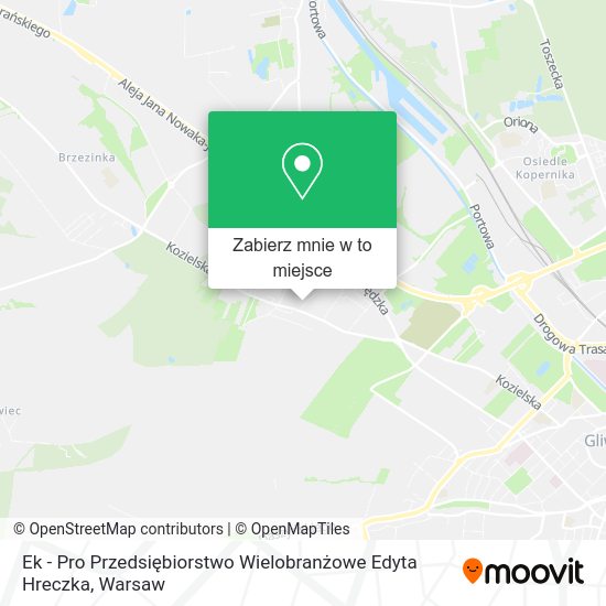 Mapa Ek - Pro Przedsiębiorstwo Wielobranżowe Edyta Hreczka