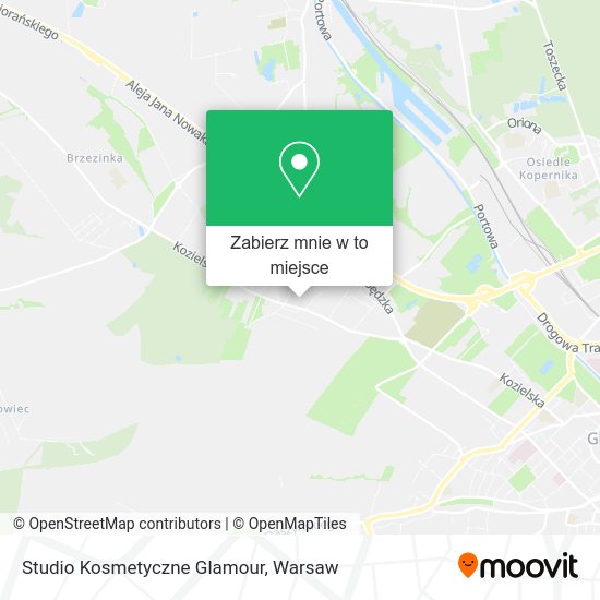 Mapa Studio Kosmetyczne Glamour