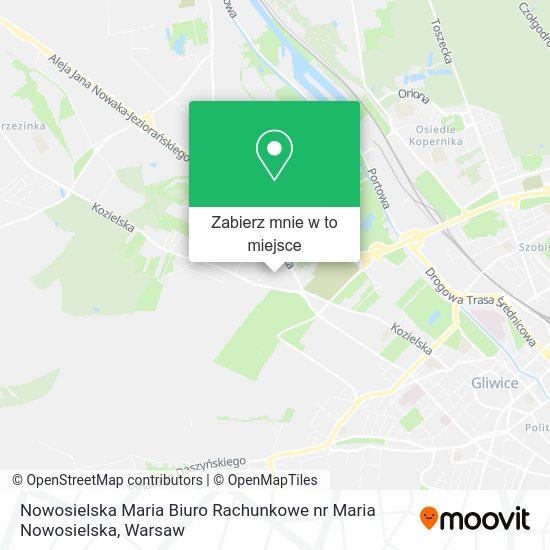 Mapa Nowosielska Maria Biuro Rachunkowe nr Maria Nowosielska