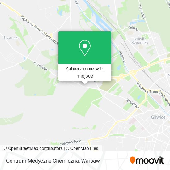 Mapa Centrum Medyczne Chemiczna