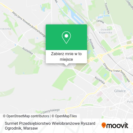 Mapa Surmet Przedsiębiorstwo Wielobranżowe Ryszard Ogrodnik