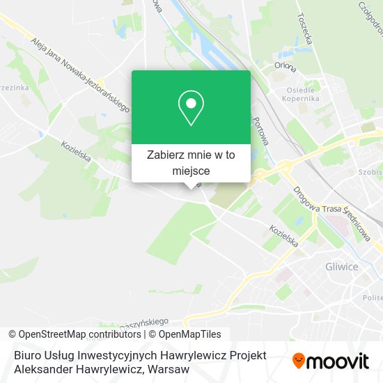 Mapa Biuro Usług Inwestycyjnych Hawrylewicz Projekt Aleksander Hawrylewicz