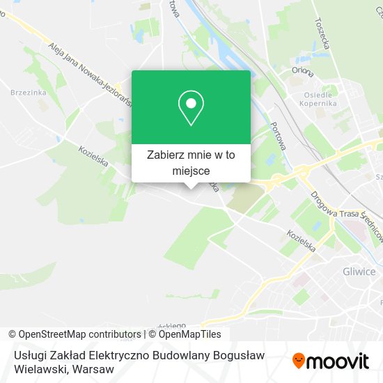 Mapa Usługi Zakład Elektryczno Budowlany Bogusław Wielawski