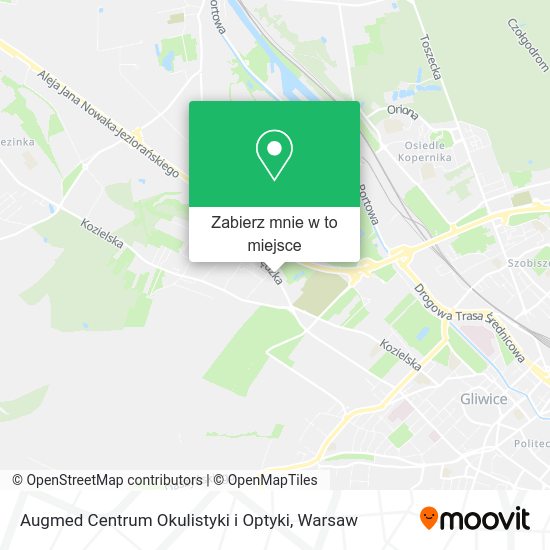 Mapa Augmed Centrum Okulistyki i Optyki