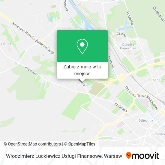 Mapa Włodzimierz Łuckiewicz Usługi Finansowe