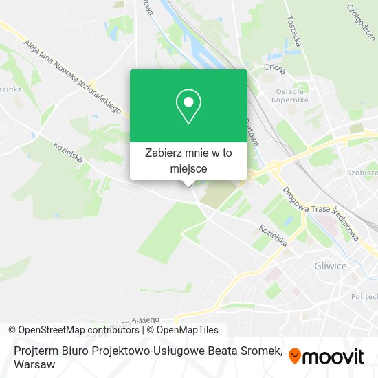 Mapa Projterm Biuro Projektowo-Usługowe Beata Sromek