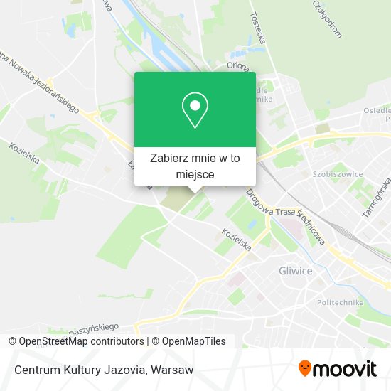 Mapa Centrum Kultury Jazovia