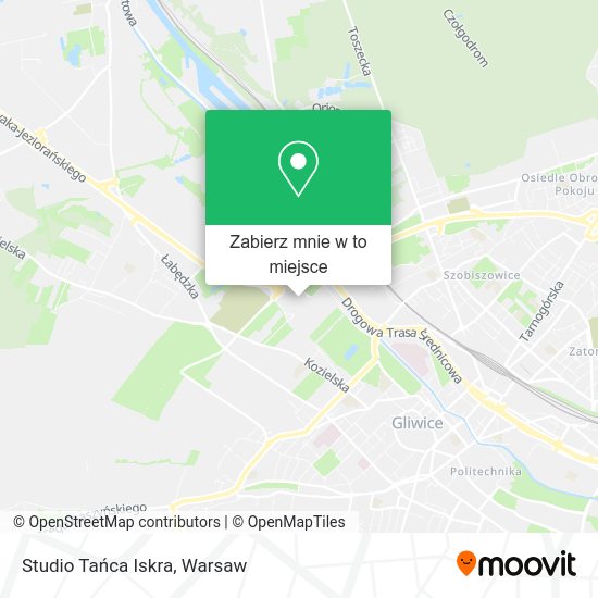 Mapa Studio Tańca Iskra