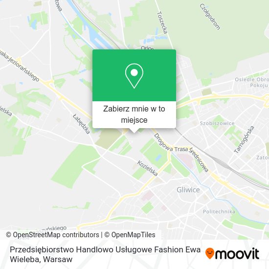 Mapa Przedsiębiorstwo Handlowo Usługowe Fashion Ewa Wieleba