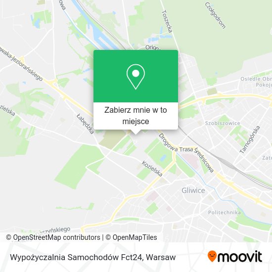 Mapa Wypożyczalnia Samochodów Fct24