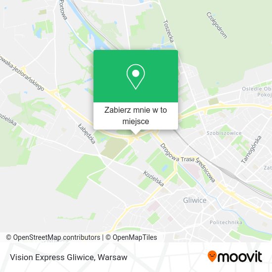 Mapa Vision Express Gliwice