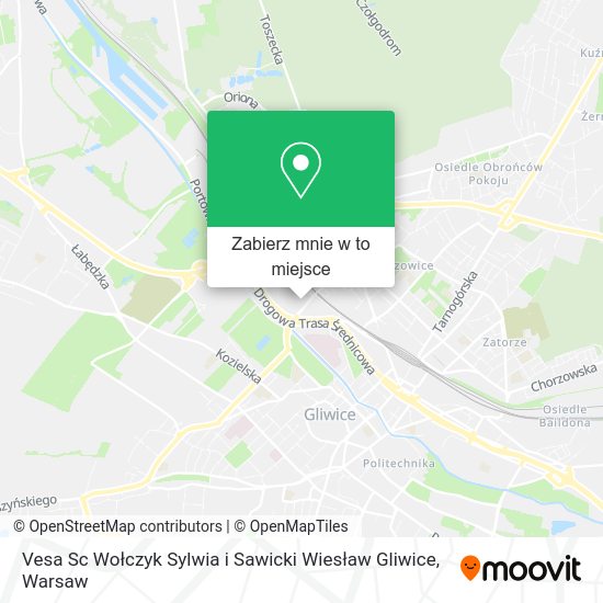 Mapa Vesa Sc Wołczyk Sylwia i Sawicki Wiesław Gliwice