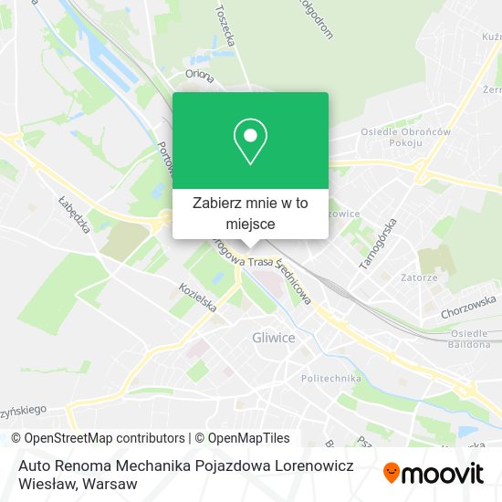 Mapa Auto Renoma Mechanika Pojazdowa Lorenowicz Wiesław