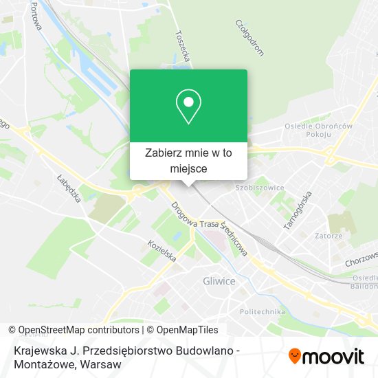 Mapa Krajewska J. Przedsiębiorstwo Budowlano - Montażowe