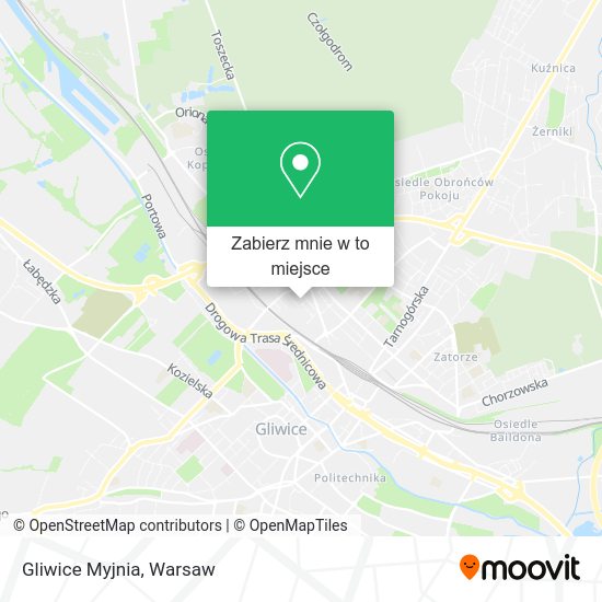 Mapa Gliwice Myjnia