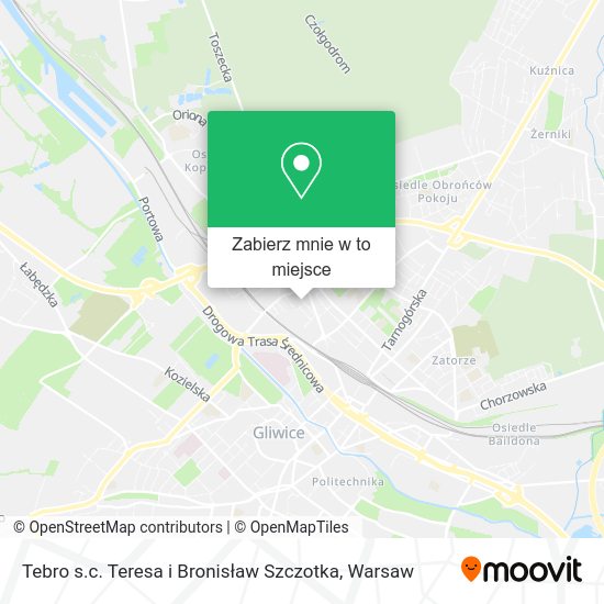 Mapa Tebro s.c. Teresa i Bronisław Szczotka