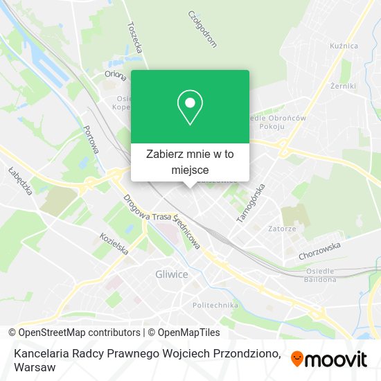 Mapa Kancelaria Radcy Prawnego Wojciech Przondziono