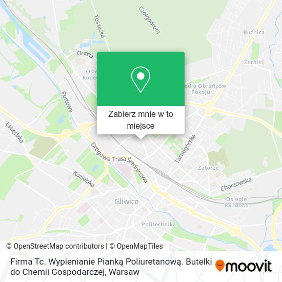 Mapa Firma Tc. Wypienianie Pianką Poliuretanową. Butelki do Chemii Gospodarczej