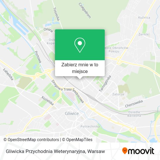 Mapa Gliwicka Przychodnia Weterynaryjna