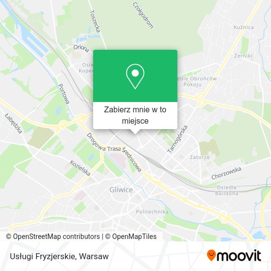 Mapa Usługi Fryzjerskie