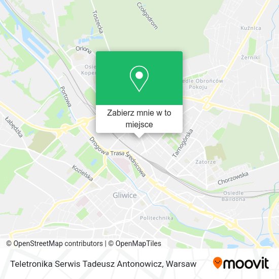 Mapa Teletronika Serwis Tadeusz Antonowicz