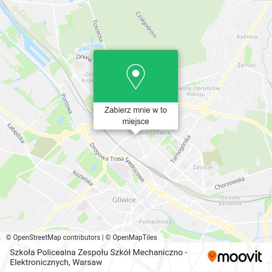 Mapa Szkoła Policealna Zespołu Szkół Mechaniczno - Elektronicznych