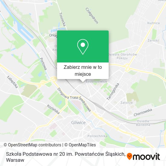 Mapa Szkoła Podstawowa nr 20 im. Powstańców Śląskich