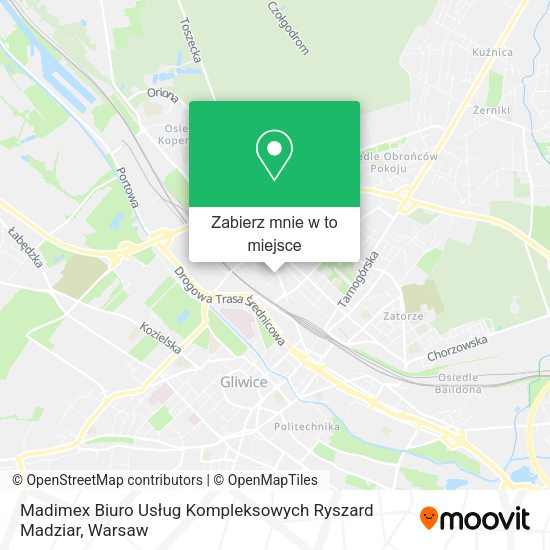 Mapa Madimex Biuro Usług Kompleksowych Ryszard Madziar