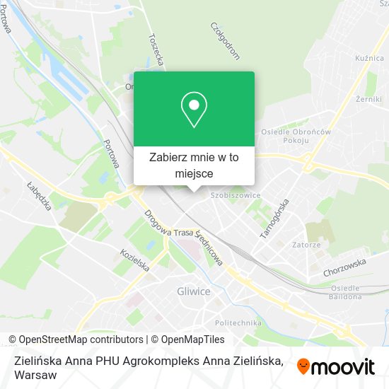 Mapa Zielińska Anna PHU Agrokompleks Anna Zielińska