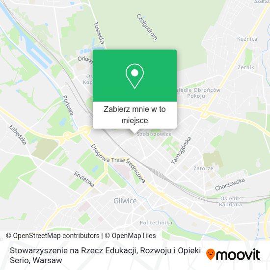 Mapa Stowarzyszenie na Rzecz Edukacji, Rozwoju i Opieki Serio