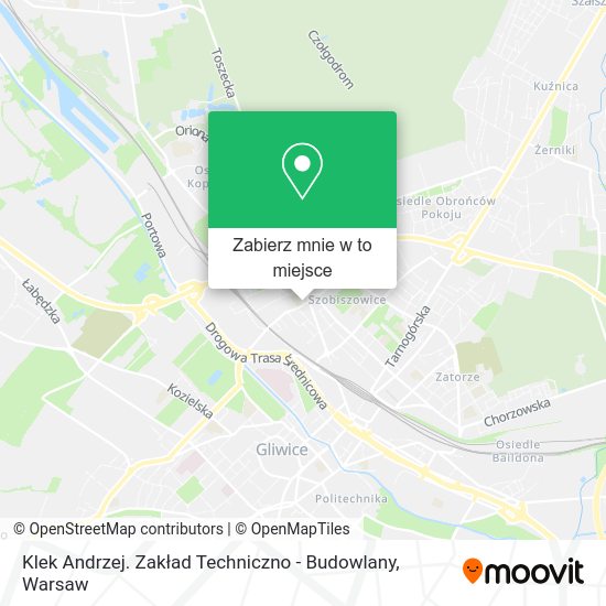 Mapa Klek Andrzej. Zakład Techniczno - Budowlany