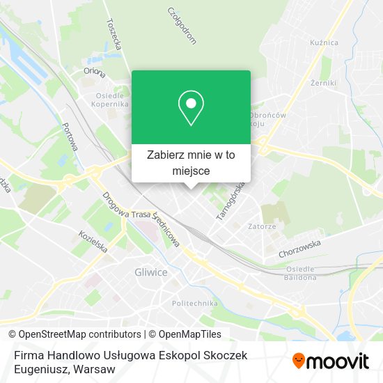 Mapa Firma Handlowo Usługowa Eskopol Skoczek Eugeniusz