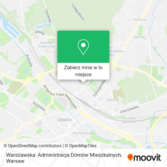 Mapa Warszawska. Administracja Domów Mieszkalnych