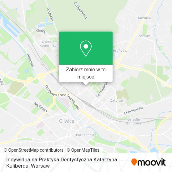 Mapa Indywidualna Praktyka Dentystyczna Katarzyna Kuliberda