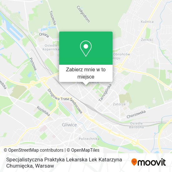 Mapa Specjalistyczna Praktyka Lekarska Lek Katarzyna Chumięcka