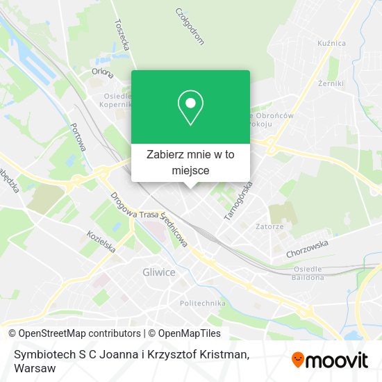 Mapa Symbiotech S C Joanna i Krzysztof Kristman